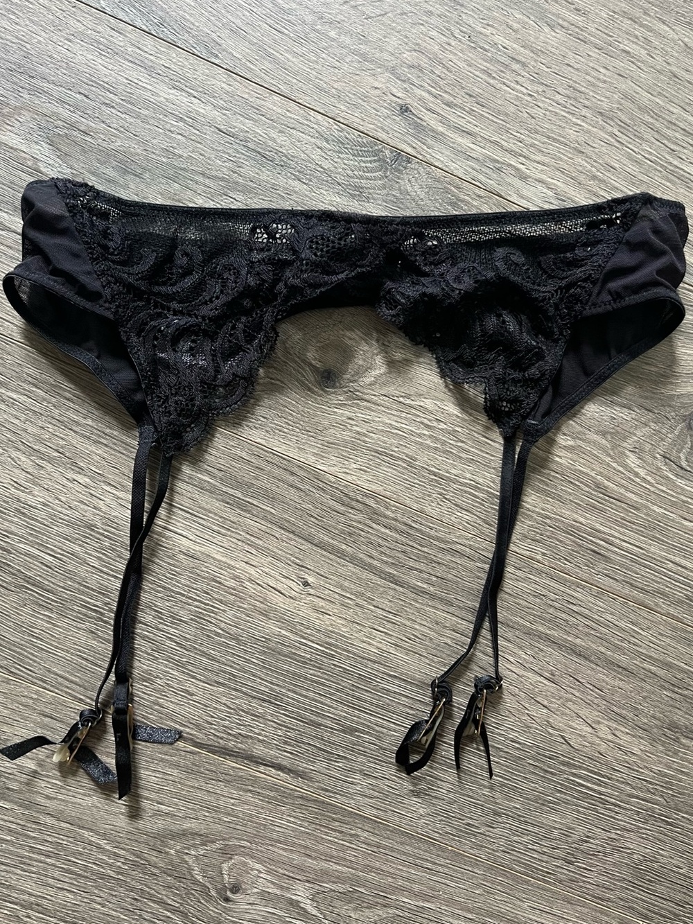 Black Lace Garter Belt
